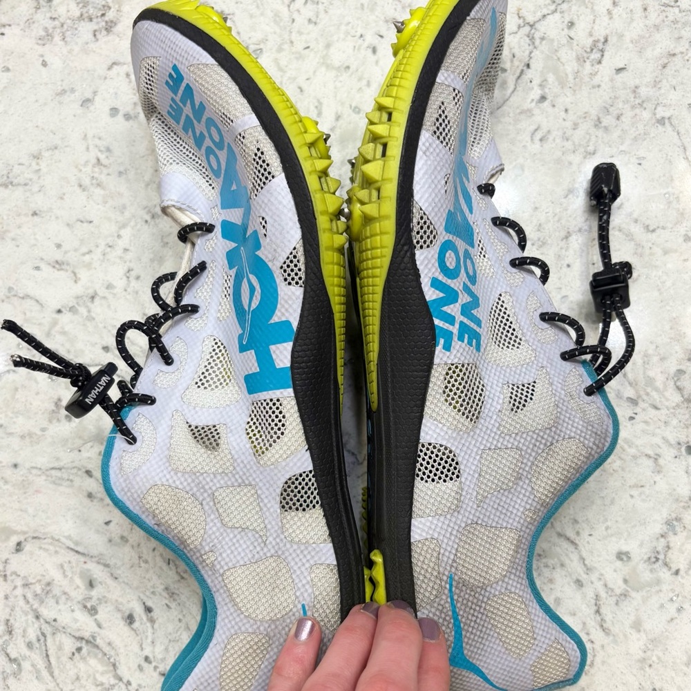 Hoka One One Blue and Black Size Label Cleats Men’s 11.5